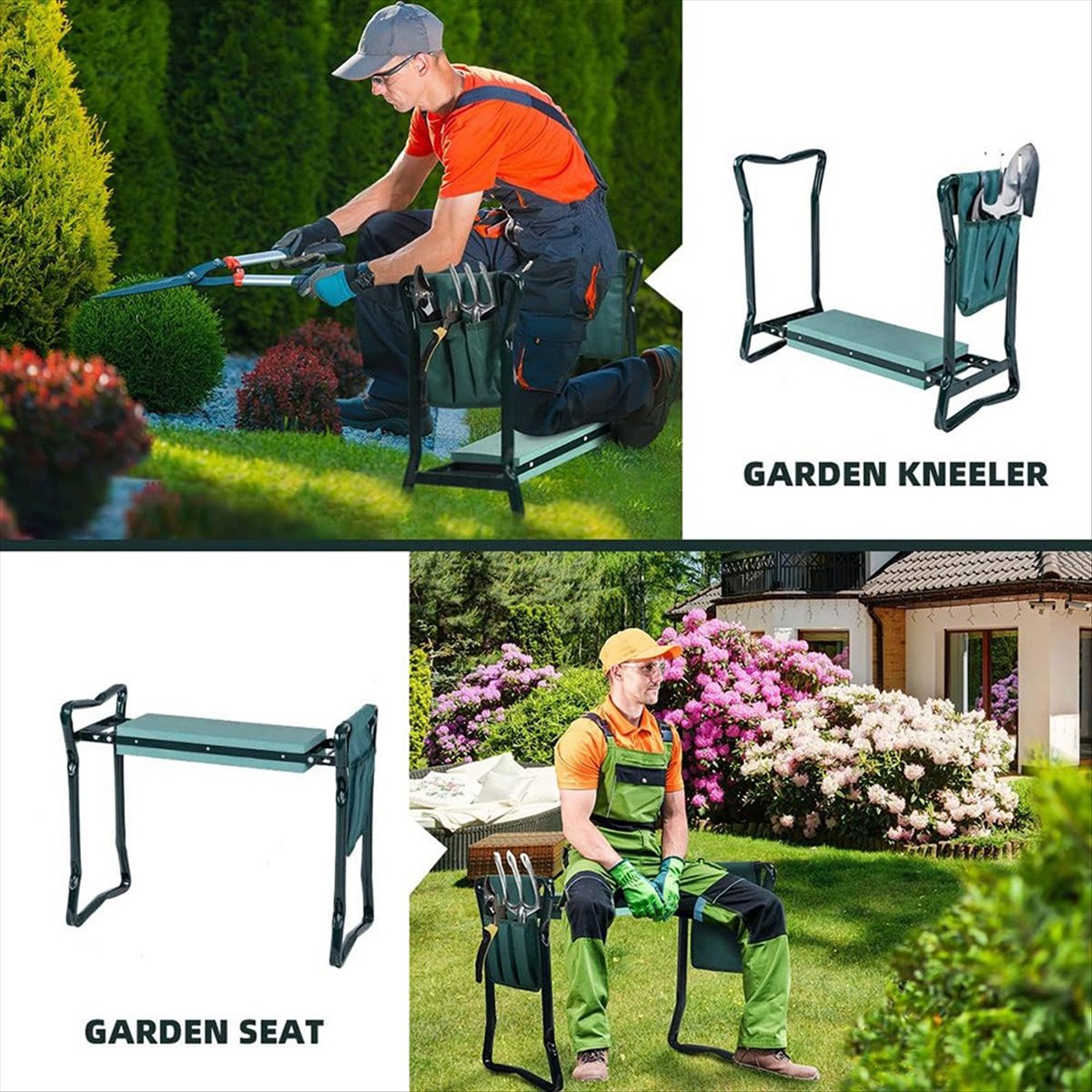 Gardening Tools For Seniors - B23BBG Asiento y Rodillera de Jardín