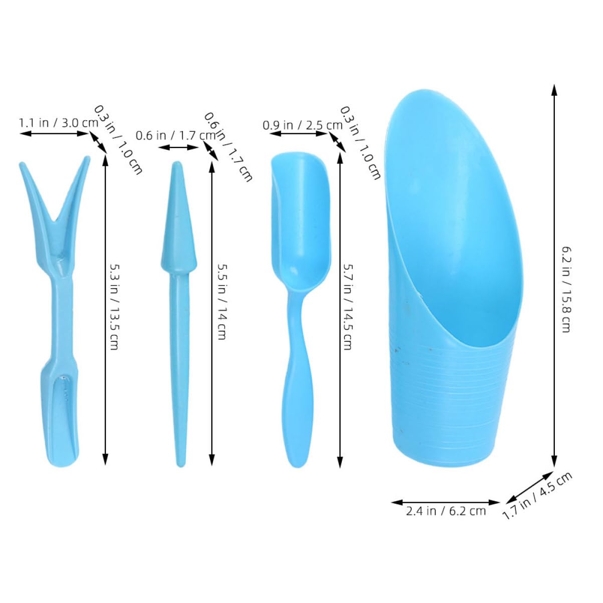 4 unids/set, pala de cubo dura - Gardening Tools Combo reseña y precio