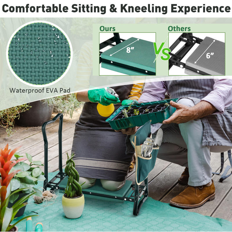 Asiento y rodillera para jardí - Gardening Tools For Seniors reseña y precio