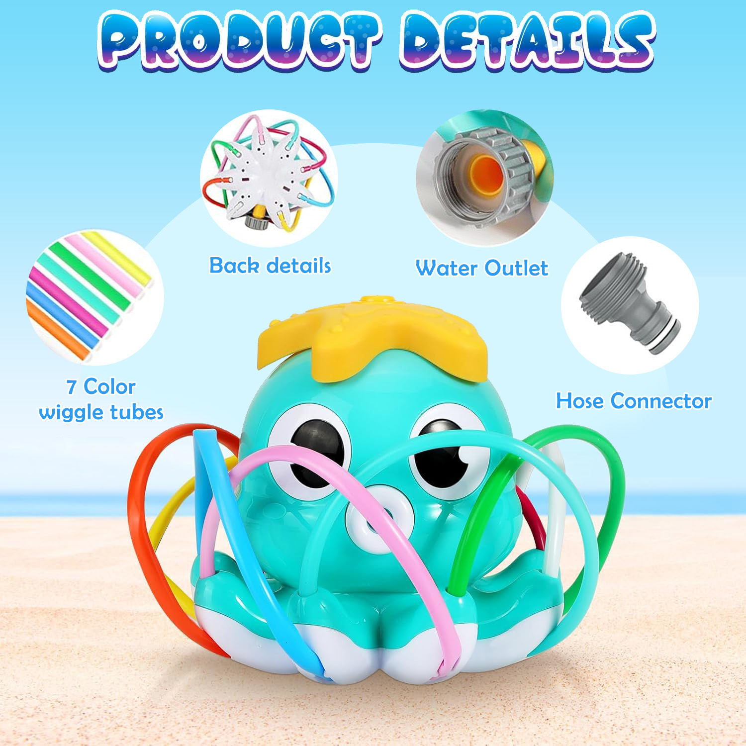 Aspersor de pulpo, rociador de - Gardening Tools For Kids reseña y precio